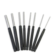 8Pc Heavy Duty Long Pin Punch Set 2.4 to 10mm Drift Roll Nail Steel Flat End New V465-SDY-94226