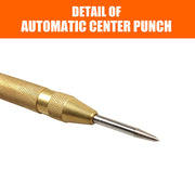 125mm/5" Automatic Centre Punch Adjustable Spring Loaded Metal Drill Tool Glod V465-SDY-97281