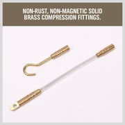 3.3m 4mm Fibreglass Electricians Push Pull Rods Cable Cavity Contractors Duct V465-SDY-97342