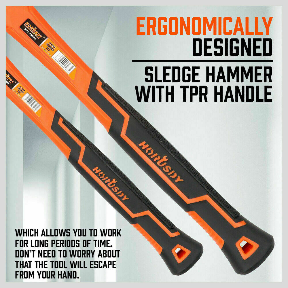 5Pc Hammer Set Rubber / Ball Pein / Sledge / Cross Pein Mallet TPR Grip Handle V465-SDY-97401