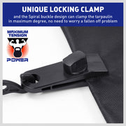 8Pc Awning Tarp Clamp Set Clips Hangers Survival Tent Emergency Grommet V465-SDY-97729