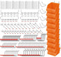 238Pc Pegboard Hooks Set Peg board Bins Parts Storage Assortment Tools Organiser V465-SDY-97791