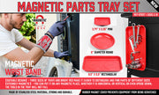 4Pc Magnetic Parts Holder Set Wrist Band Magnet Bowl Tray Screws Nuts Storage V465-SDY-97857