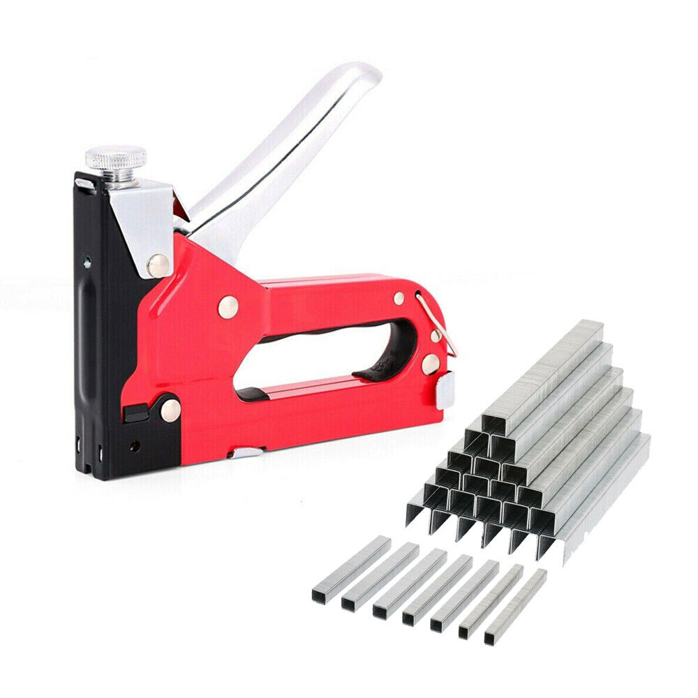 Heavy Duty Staple Gun Set 2in1 Stapler 1500Pc Staples Tacker Hand Fastener Tool V465-TN50067J-AU-5
