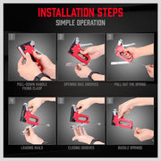 Heavy Duty Staple Gun Set 2in1 Stapler 1500Pc Staples Tacker Hand Fastener Tool V465-TN50067J-AU-5