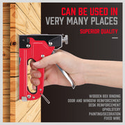 Heavy Duty Staple Gun Set 2in1 Stapler 1500Pc Staples Tacker Hand Fastener Tool V465-TN50067J-AU-5