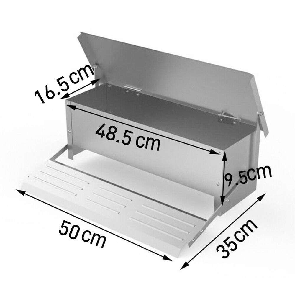 5KG 7.5L Garden Farm Automatic Food Storage Box Stand Chicken Feeder Poultry AU V465-V51005