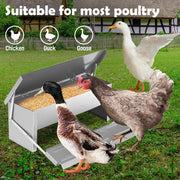 5KG 7.5L Garden Farm Automatic Food Storage Box Stand Chicken Feeder Poultry AU V465-V51005