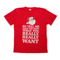 New Funny Adult Xmas Christmas T Shirt Tee Mens Womens 100% Cotton Jolly Ugly, Tell Me What You Want, XL V474-17388