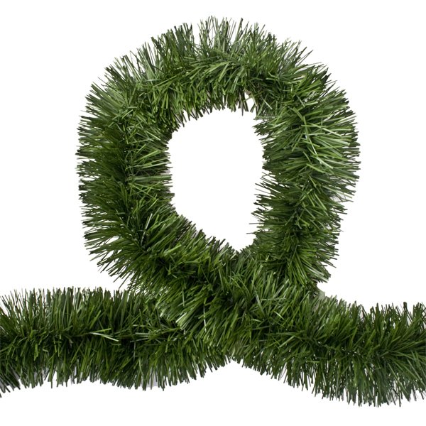 5x 2.5m Christmas Tinsel Xmas Garland Sparkly Snowflake Party Natural Home Decor, Pine Green V474-206326