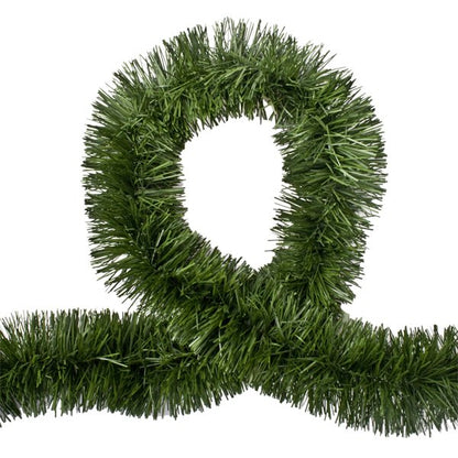 5x 2.5m Christmas Tinsel Xmas Garland Sparkly Snowflake Party Natural Home Decor, Pine Green V474-206326
