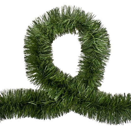 5x 2.5m Christmas Tinsel Xmas Garland Sparkly Snowflake Party Natural Home Decor, Pine Green V474-206326