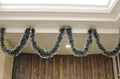 5x 2.5m Christmas Tinsel Xmas Garland Sparkly Snowflake Party Natural Home Decor, Snow Tips in Dark Green V474-206332