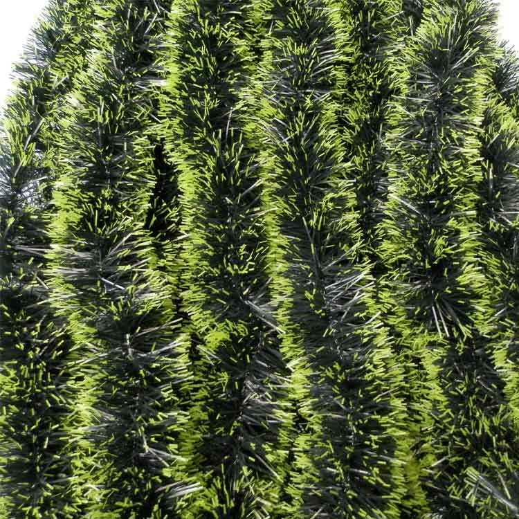 5x 2.5m Christmas Tinsel Xmas Garland Sparkly Snowflake Party Natural Home Decor, Snow Tips in Green (2m) V474-206334