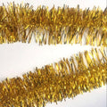 5x 2.5m Christmas Tinsel Xmas Garland Sparkly Snowflake Party Natural Home Decor, Traditional Gold V474-206340