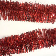 5x 2.5m Christmas Tinsel Xmas Garland Sparkly Snowflake Party Natural Home Decor, Traditional Red V474-206342