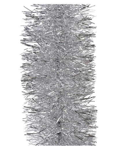 5x 2.5m Christmas Tinsel Xmas Garland Sparkly Snowflake Party Natural Home Decor, Traditional Silver V474-206343