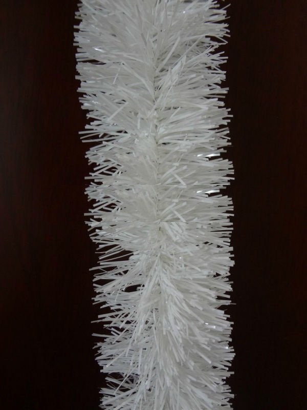 5x 2.5m Christmas Tinsel Xmas Garland Sparkly Snowflake Party Natural Home Decor, Traditional White V474-206344