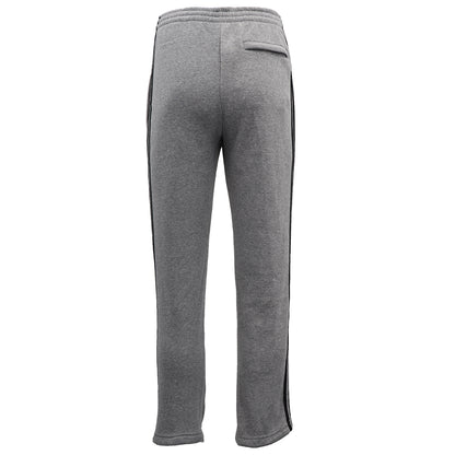 Men's Fleece Casual Sports Track Pants w Zip Pocket Striped Sweat Trousers S-6XL, Light Grey, S V474-211279
