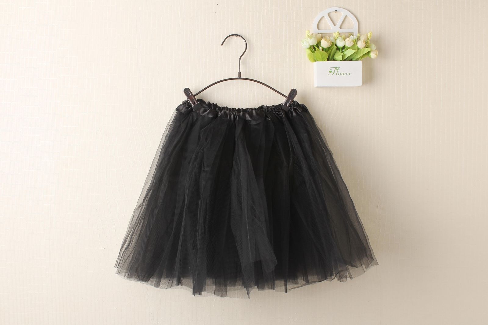 New Adults Tulle Tutu Skirt Dressup Party Costume Ballet Womens Girls Dance Wear, Black, Kids V474-211387