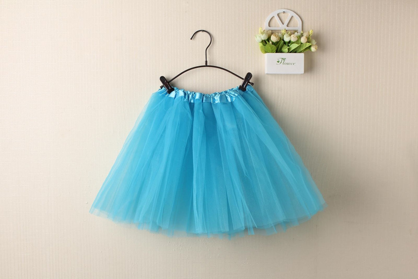 New Adults Tulle Tutu Skirt Dressup Party Costume Ballet Womens Girls Dance Wear, Blue, Kids V474-211390