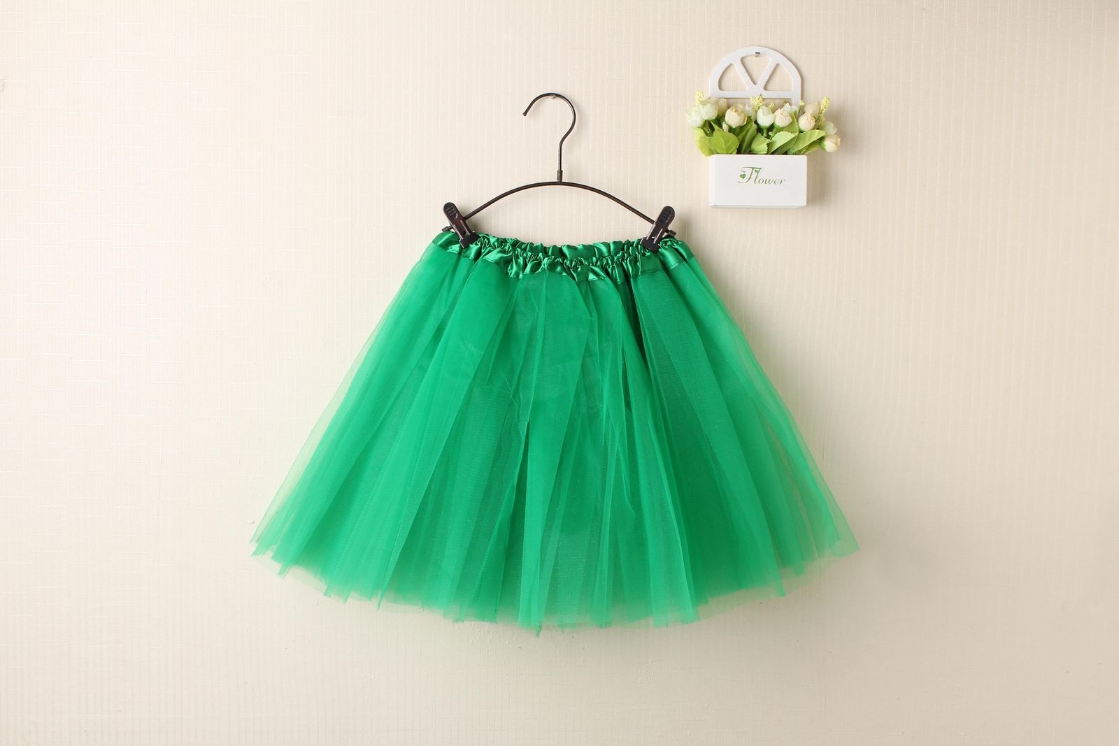 New Adults Tulle Tutu Skirt Dressup Party Costume Ballet Womens Girls Dance Wear, Green, Kids V474-211400