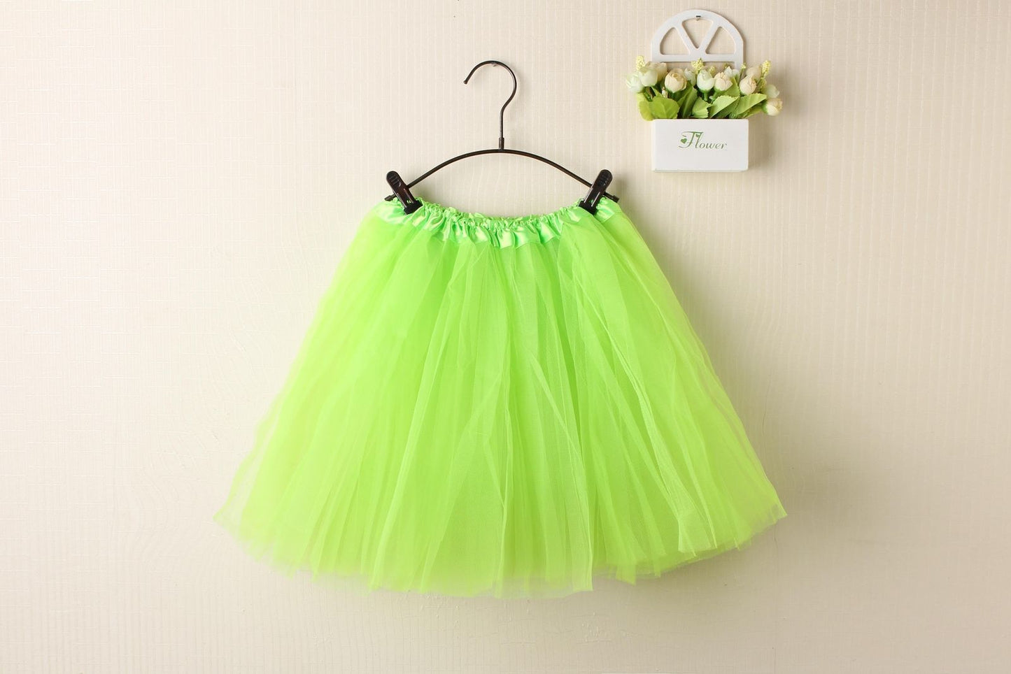 New Adults Tulle Tutu Skirt Dressup Party Costume Ballet Womens Girls Dance Wear, Neon Green, Adults V474-211408