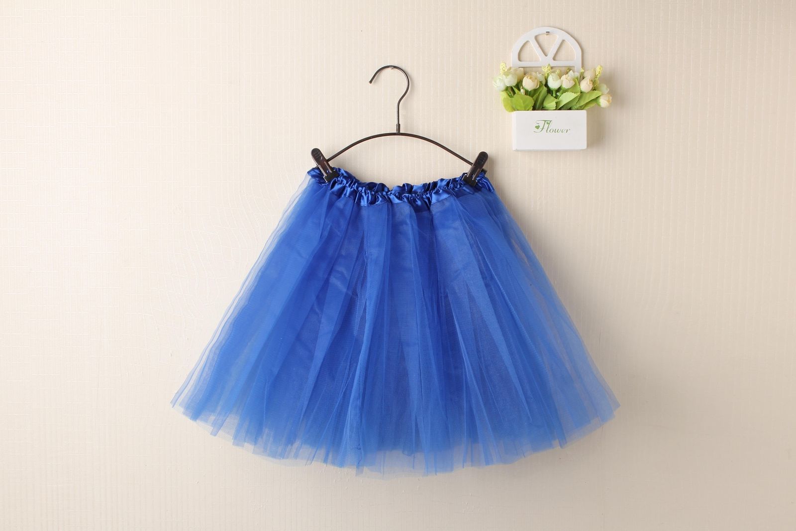 New Adults Tulle Tutu Skirt Dressup Party Costume Ballet Womens Girls Dance Wear, Royal Blue, Kids V474-211424