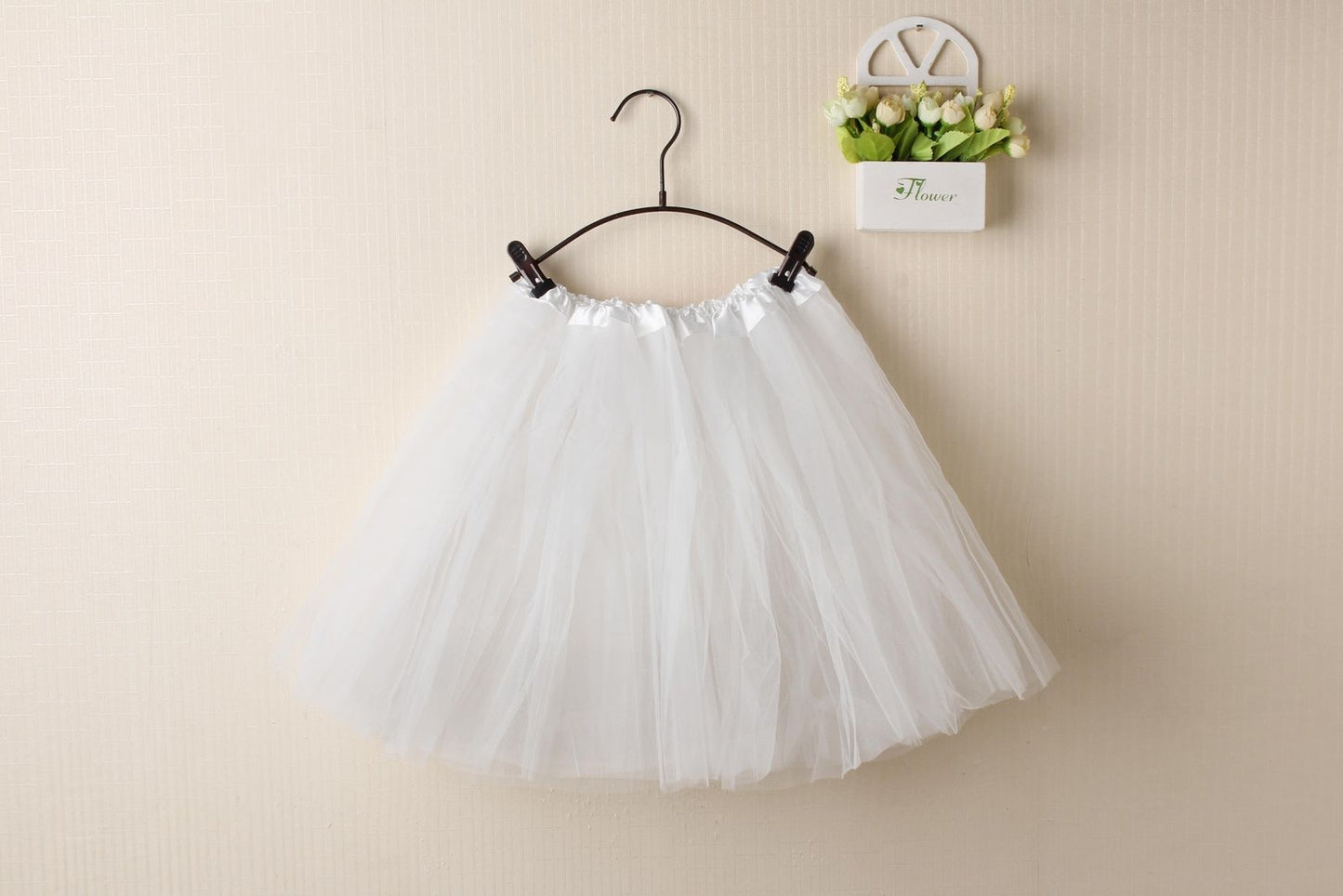 New Adults Tulle Tutu Skirt Dressup Party Costume Ballet Womens Girls Dance Wear, White Colour, Kids V474-211428