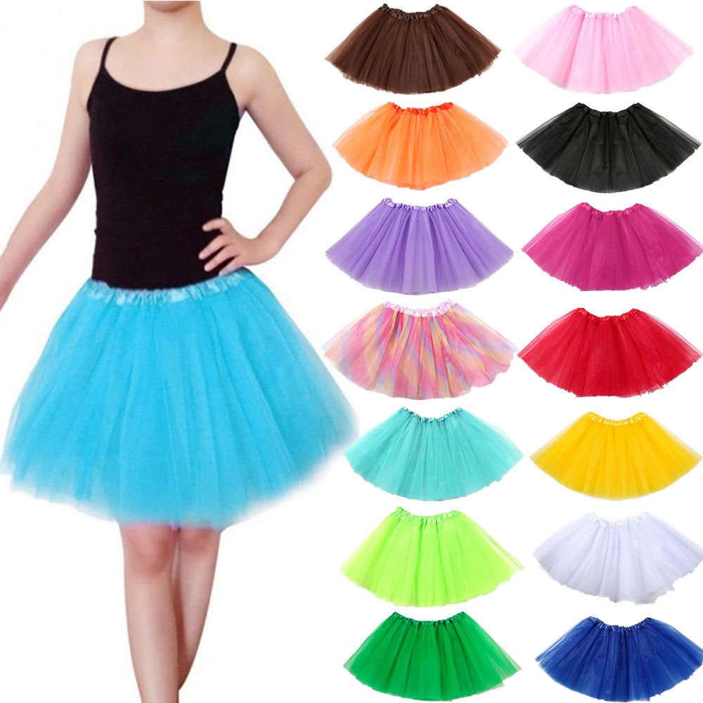 New Kids Tutu Skirt Baby Princess Dressup Party Girls Costume Ballet Dance Wear, Neon Green, Kids V474-211453