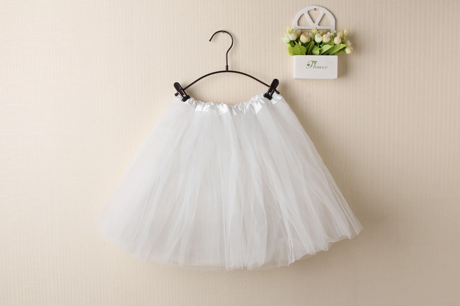 New Kids Tutu Skirt Baby Princess Dressup Party Girls Costume Ballet Dance Wear, White, Kids V474-211467