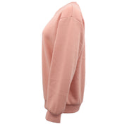New Adult Unisex Plain Pullover Fleece Jumper Mens Long Sleeve Crew Neck Sweater, Navy, S