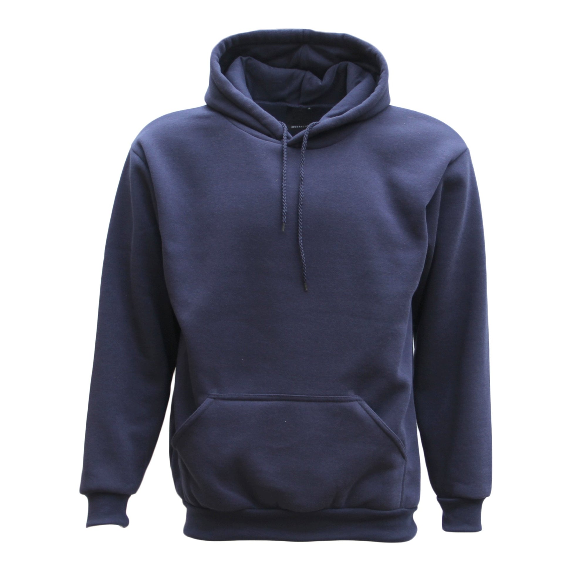 Adult Unisex Men's Basic Plain Hoodie Pullover Sweater Sweatshirt Jumper XS-8XL, Navy, XS V474-213287