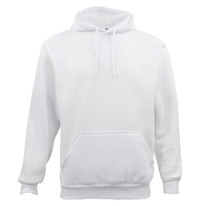 Adult Unisex Men's Basic Plain Hoodie Pullover Sweater Sweatshirt Jumper XS-8XL, White, M V474-213304