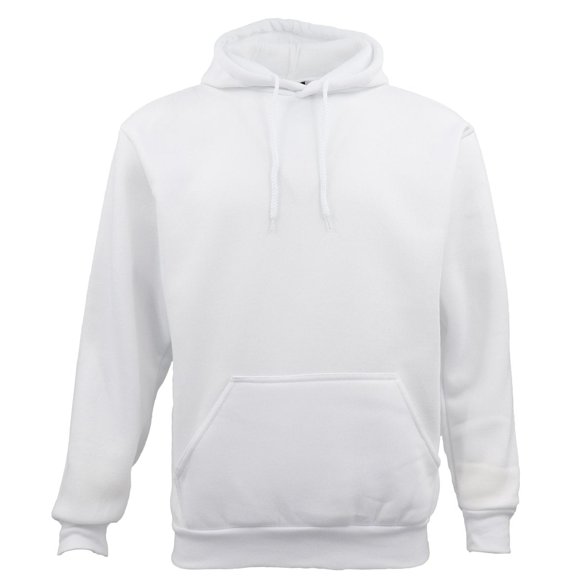 Adult Unisex Men's Basic Plain Hoodie Pullover Sweater Sweatshirt Jumper XS-8XL, White, L V474-213305