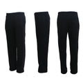 New Adult Mens Unisex Track Suit Fleece Lined Pants Sport Gym Work Casual Winter, Black, M