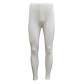 Mens Merino Wool Top Pants Thermal Leggings Long Johns Underwear Pajamas, Men's Long Johns - Beige, L
