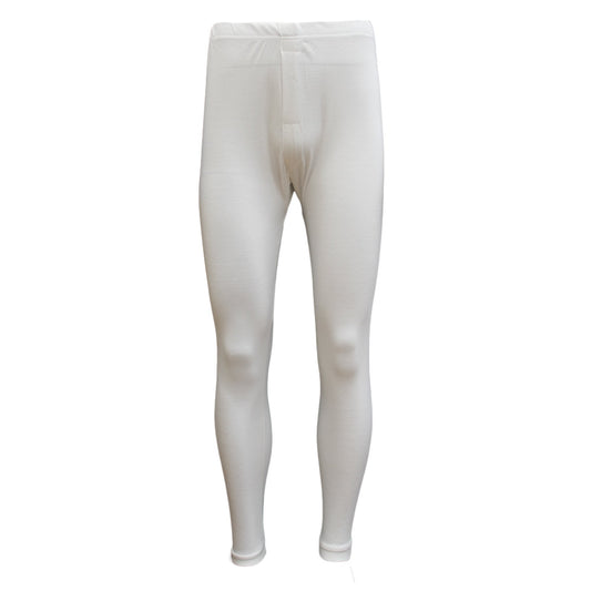 Mens Merino Wool Top Pants Thermal Leggings Long Johns Underwear Pajamas, Men's Long Johns - Beige, XL V474-215055