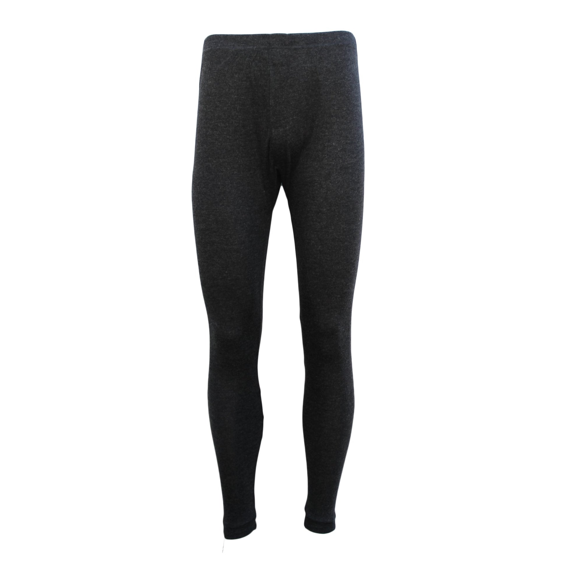 Mens Merino Wool Top Pants Thermal Leggings Long Johns Underwear Pajamas, Men's Long Johns - Black, L V474-215059