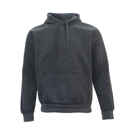 Adult Unisex Men's Basic Plain Hoodie Pullover Sweater Sweatshirt Jumper XS-8XL, Dark Grey, M V474-226374