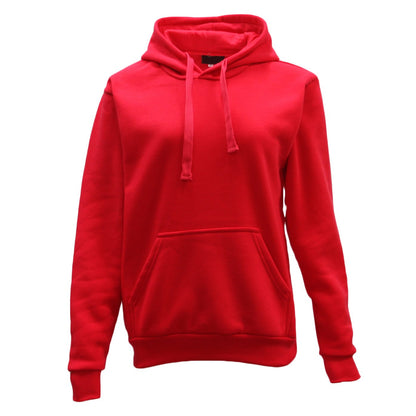 Adult Unisex Men's Basic Plain Hoodie Pullover Sweater Sweatshirt Jumper XS-8XL, Red, S V474-226390