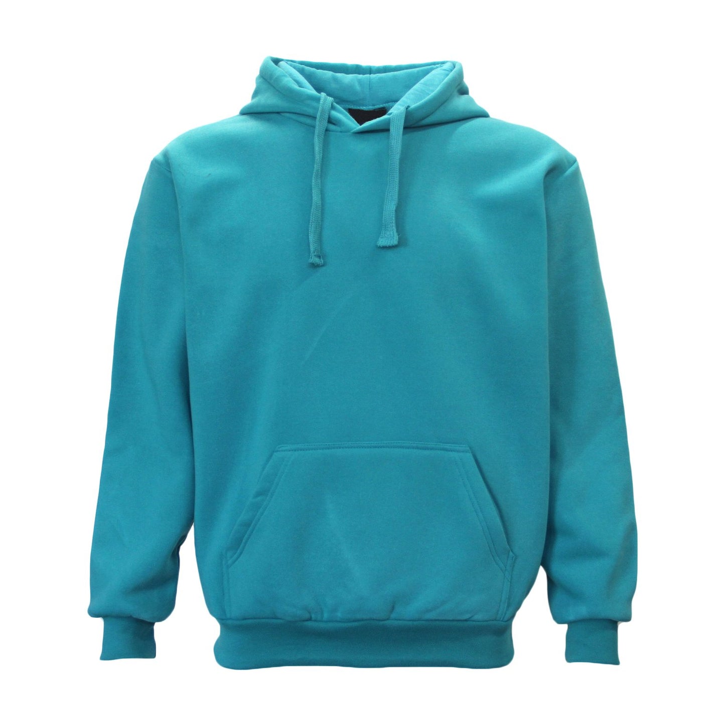 Adult Unisex Men's Basic Plain Hoodie Pullover Sweater Sweatshirt Jumper XS-8XL, Teal, L V474-226402