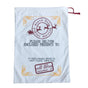 50x70cm Canvas Hessian Christmas Santa Sack Xmas Stocking Reindeer Kids Gift Bag, Cream - North Pole Postal V474-226957