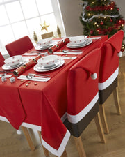 Christmas Chair Covers Tablecloth Runner Decoration Xmas Dinner Party Santa Gift, Table Runner (34 x 176cm) V474-227778