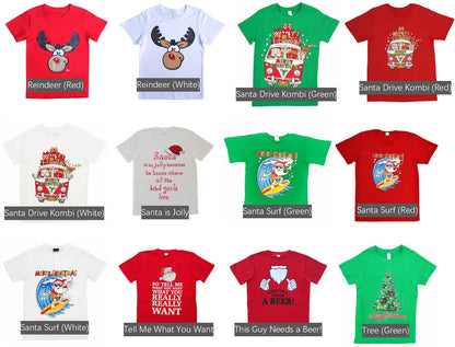 New Funny Adult Xmas Christmas T Shirt Tee Mens Womens 100% Cotton Jolly Ugly, This Guy Needs a Beer!, M V474-227893