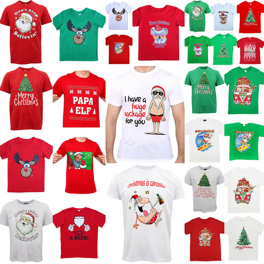 New Funny Adult Xmas Christmas T Shirt Tee Mens Womens 100% Cotton Jolly Ugly, Koala Sunglass (White), XS V474-230741