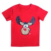 New Funny Adult Xmas Christmas T Shirt Tee Mens Womens 100% Cotton Jolly Ugly, Reindeer (Red), S V474-230754