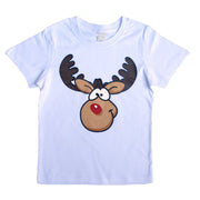 New Funny Adult Xmas Christmas T Shirt Tee Mens Womens 100% Cotton Jolly Ugly, Reindeer (White), L V474-230762