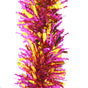 5x 2.5m Christmas Tinsel Xmas Garland Sparkly Snowflake Party Natural Home Decor, Crinkle Cut (Pink Gold) V474-232721