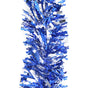 5x 2.5m Christmas Tinsel Xmas Garland Sparkly Snowflake Party Natural Home Decor, Crinkle Cut (Blue Silver) V474-232722